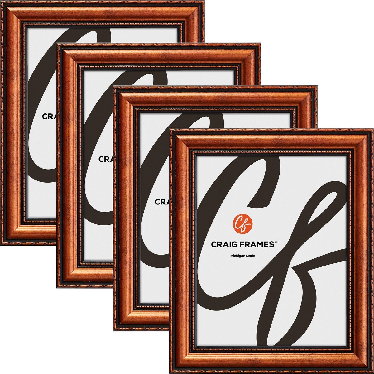 Craig Frames 11x13 Rustic Copper Picture Frame – Contemporary Style With Glass & Backing