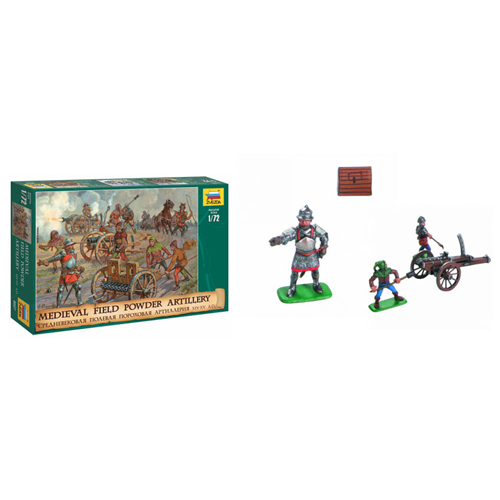 MEDIEVAL FIELD POWDER ARTILLERY KIT 1:72 Zvezda Kit Figure Militari ...