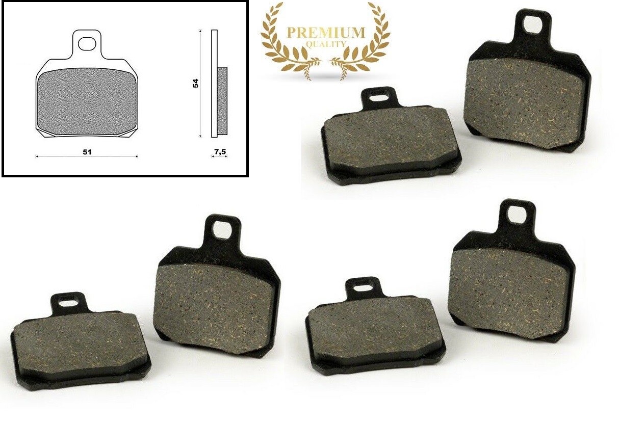 Plaquettes de frein avant gauche droit arrière Piaggio Beverly 400 scooter 2008 2009 2010 2011 2012