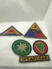 World War 2 WW II Vintage Lot of 5 Military Patches Nice Assortment No Duplicate