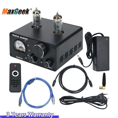 AUDIO SMART01 Hifi Tube Amplifier Bluetooth 5.0 DAC USB w/ VU Meter 100W+100W