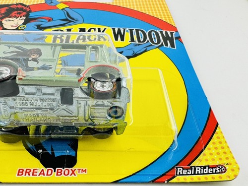 Hot Wheels Pop Culture Marvel Black Widow Bread Box Van RealRiders - Picture 5 of 8