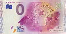 BILLET 0 EURO AUBAGNE TERRE D'ARGILE FRANCE 2015-1 NUMERO 4400