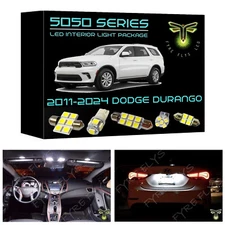 White LED Interior lights package kit for 2011-2024 Dodge Durango 5050 SMD +Tool
