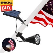 Solar Flag Pole Light, Solar Powered Flag Lights Outdoor Dusk to Dawn for Outdoo