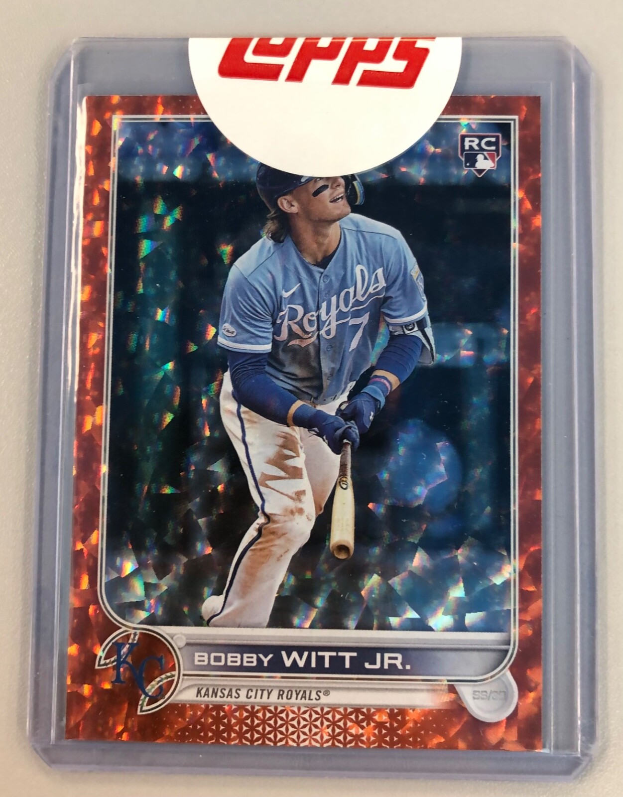 Bobby Witt, jr. 2022 Topps Update Orange Foil #ed/299 #US100
