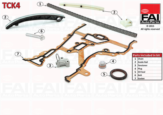 FAI AutoParts TCK4 Timing Chain Kit for OPEL,SUZUKI,VAUXHALL