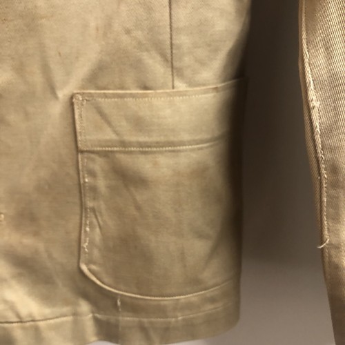Vintage 1940s WW2 US Coast Guard USCG Shore Establishment Khaki Jacket Small - Picture 6 of 10