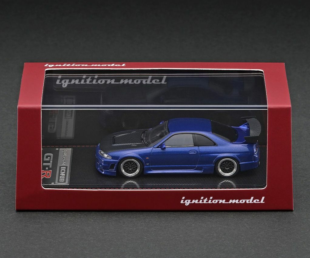 ignition model 1/18 日産 スカイライン GT-R (R33) V-spec 黒/TE37