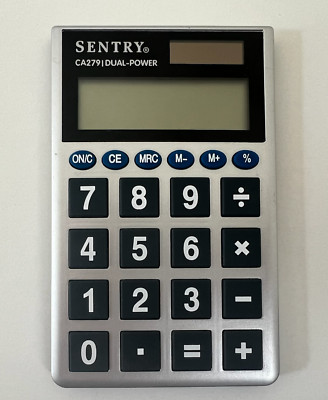 SENTRY GROUP JUMBO KEY POCKET SOLAR & BATTERY CALCULATOR NO. CA279