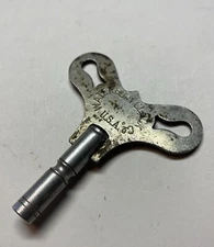 Antique Original Waterbury #5 Steel Clock Winding Key Good Condition