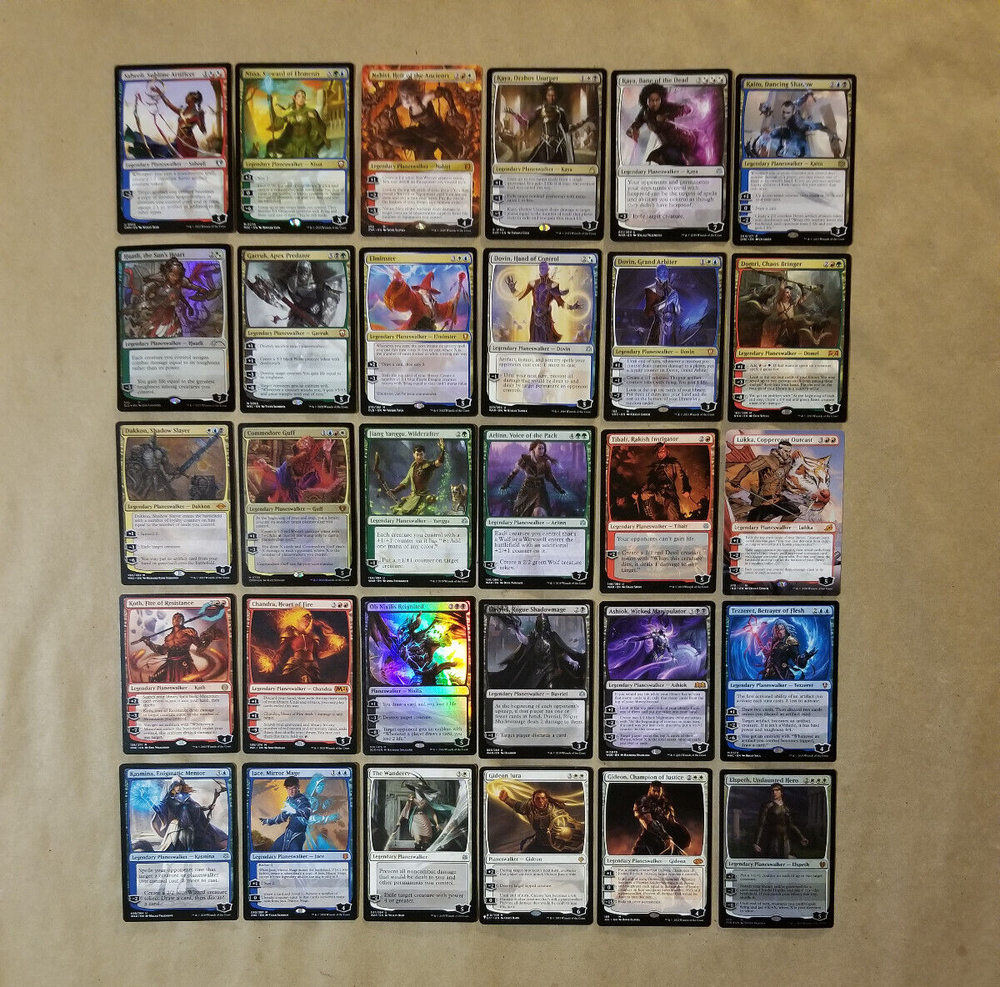 MTG Magic Unique Collection Lot of 30 Legendary Planeswalker Cards (NM/M)