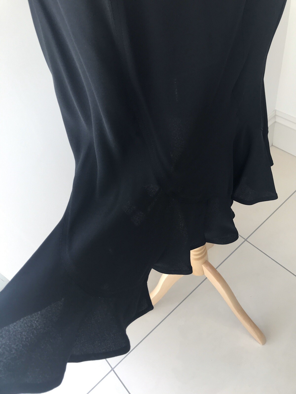 Gonna di seta vintage Saint Laurent taglia Fr38 UK8 10