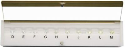  GIA Diamond Professional Tester Box standard colorimetric stones Master Class 