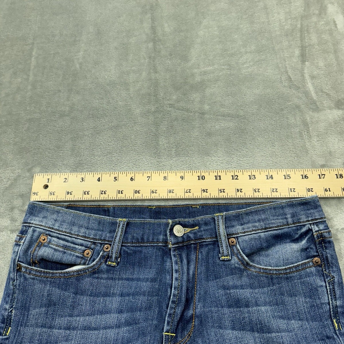 Lucky Brand Jeans Womens 10/30 Blue Crop Medium Wash Denim Preppy