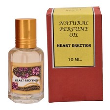 Olio Profumato Naturale Fragranza Lunga Durata Erezione Cuore, Roll on (Marrone, 10ml