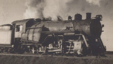 5F Photograph 5X7 Artistic View 1930's Steam Engine Railroad Train