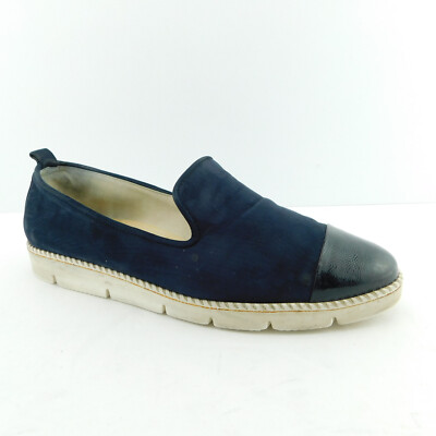 PAUL GREEN Size DANIELLA Navy Blue Cap Toe Soft Flats