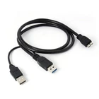 USB 3.0 Male to Micro B Y Cable Adapter Converter External Move Hard Disk Drive