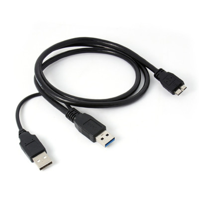USB 3.0 Male to Micro B Y Cable Adapter Converter External Move Hard Disk Drive