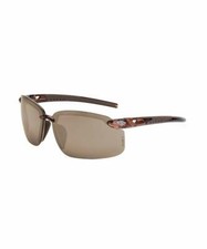 Radians Crossfire ES5 29117 Crystal Brown Frame, HD Brown Mirror Safety Glasses