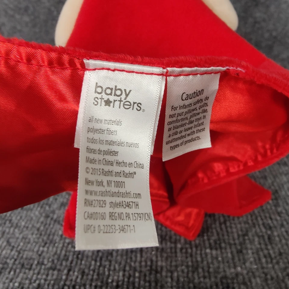 Santa Lovey Mi Primera Navidad Rojo Bebé Arrancadores Calmante Suave Seguridad Bebé Juguete Foto 4 de 4