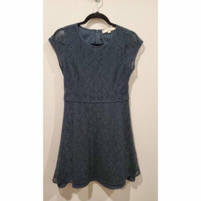 LOFT Dark Green Sleeve Dress Size 6 | eBay