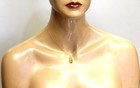 New 14k yellow gold .02ct diamond peridot gemstone pendant necklace 2.5g 18" — photo 9