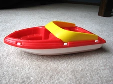 Vintage American Plastic Toys Boat USA