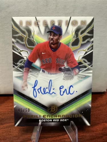 2023 Bowman Chrome Freili Encarnacion Auto /50 Gold Foil Electricity 