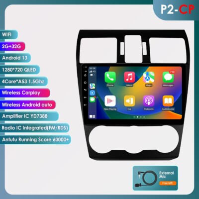For Subaru Forester MK4 2013-2015 Android 13 Car Stereo Radio Head Unit GPS Navi