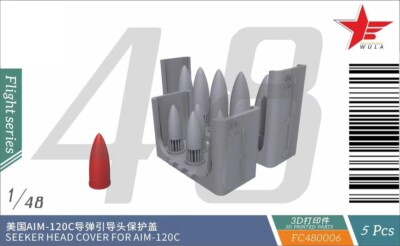 Wula Models 1/48 US AIM-120C Warhead Protective Cover 5PCS  Fc48006