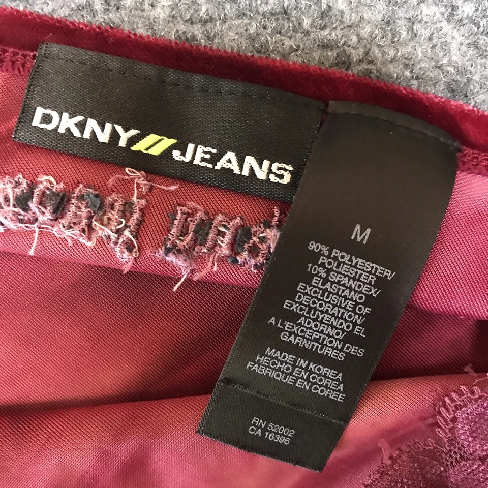 Babydoll Cami Vintage Y2K DKNY Mediano Encaje Terciopelo Top Hada Grunge Indie Gótico Foto 3 de 4