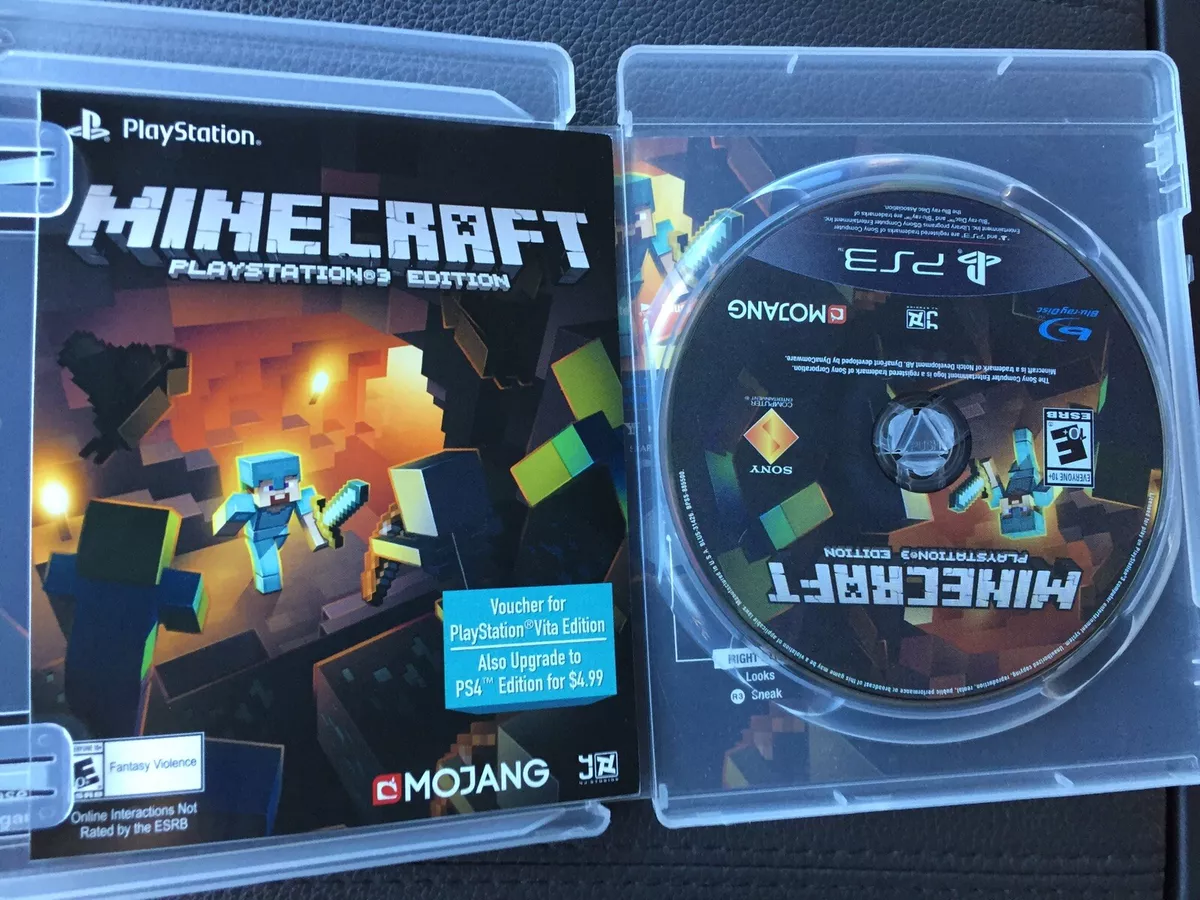 Minecraft PS3 boxes clever with a disc version in May