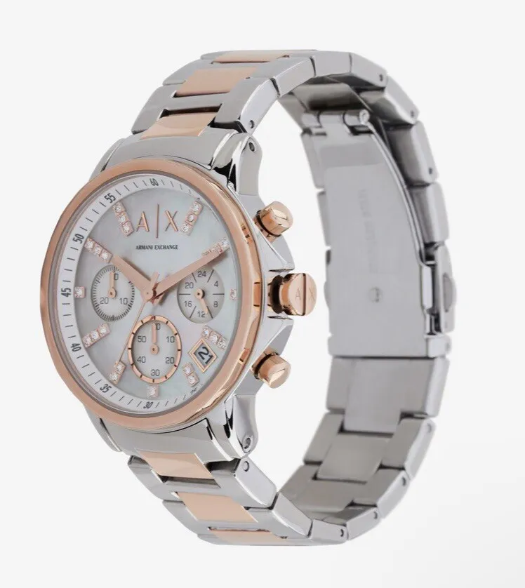 silver-rosegold chronograph | eBay AX4331 Armani ladies watch Exchange steel