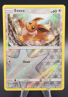 Eevee Reverse Holo Foil Hidden Fates 2019 49/68 - Near Mint Pokemon Card