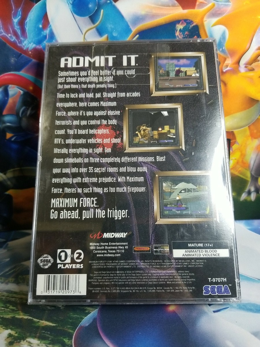 Maximum Force (Sega Saturn, 1997) new, sealed read description