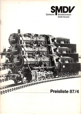 Rarität: SMDV Preisliste 87/4 plus farbigem Steiff-Katalog  28seitige Preisliste
