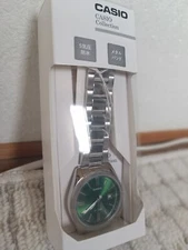 CASIO Collection MTP-1302D-3AJF Men’s Watch Green Dial Date Stainless Steel JP