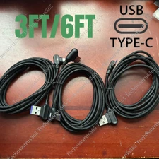 90 Degree Right Angle USB-C to A Cable Charger Type C Cord For Samsung Galaxy