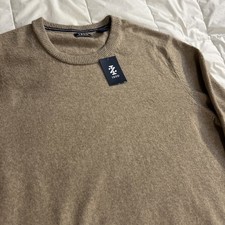 IZOD Luxury Classic Men's Large Pullover Sweater Weekend State of Mind NWT NEW