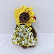 Ty Attic Susannah Sunflower Bear Plush Toy Doll Easter Spring Summer Dress Women