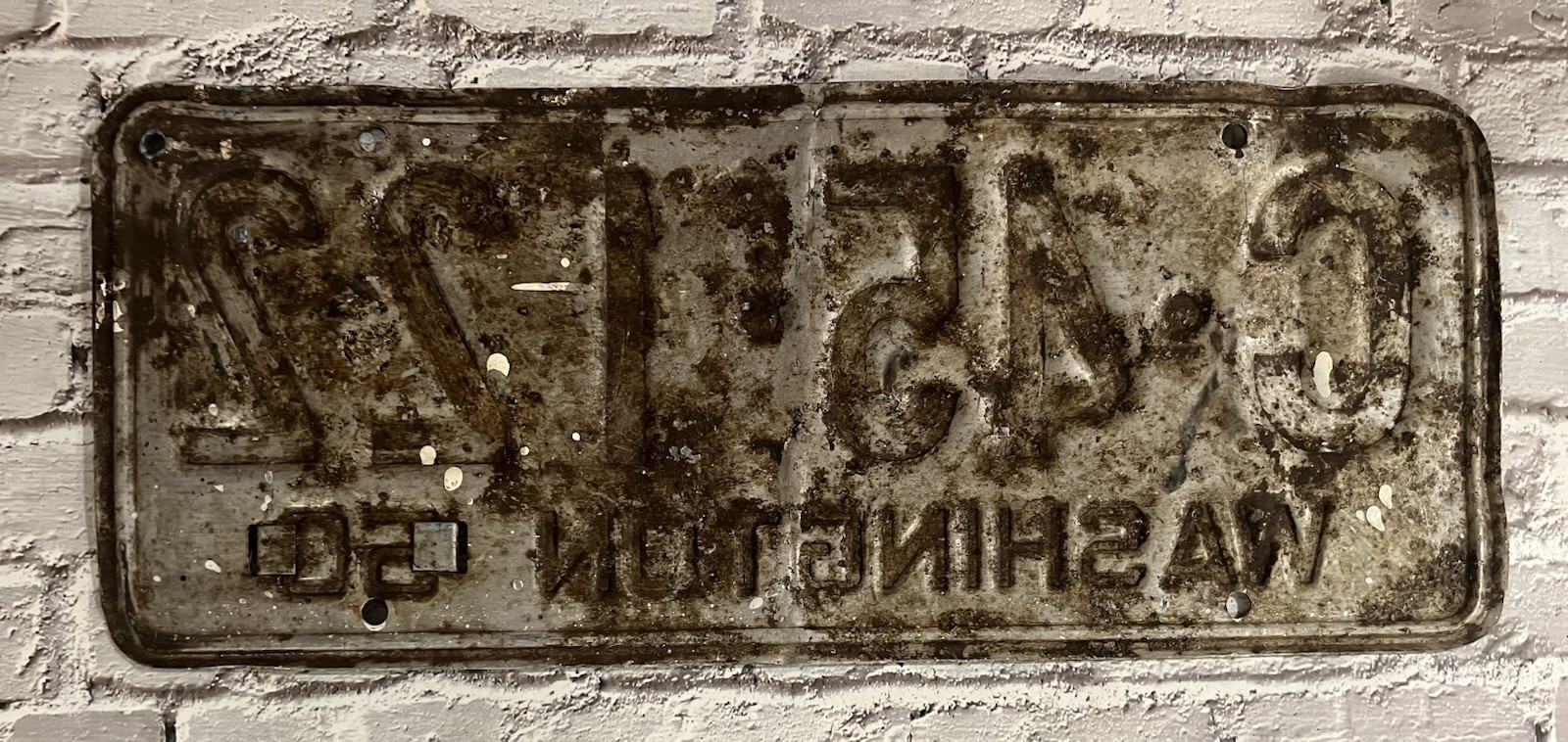 1950 Washington License Plate w/ 1951 Tab C-45-122