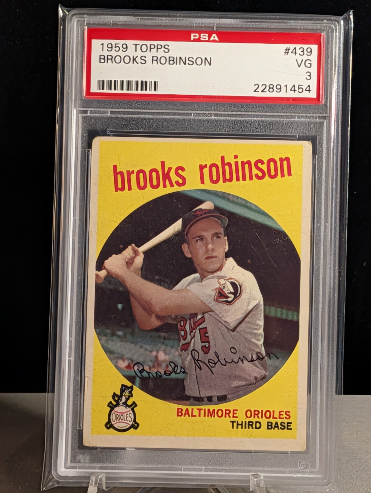 1959 Topps Brooks Robinson #439 Baltimore Orioles HOF Baseball PSA 3