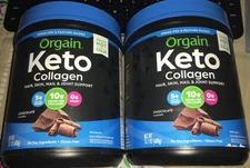 2 Orgain Keto Collagen Protein Powder Chocolate 14.1 Oz Hair Skin Nails Joint
