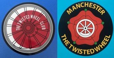 NORTHERN SOUL VINYL STICKER SET - 2x TWISTED WHEEL - 100MM DIA STICKERS