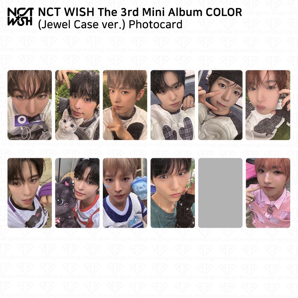 NCT WISH The 3rd Mini Album COLOR Jewel Case ver Official