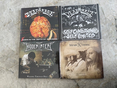 DEATHRAGE + HIDDEN INTENT + DELIRIUM X TREMENS   4 CD Lot (Thrash & Extreme Meta