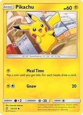 2019 Pokemon: SM - Unified Minds - Pikachu 55 (#55/236, Common, Heavily Played) on eBay