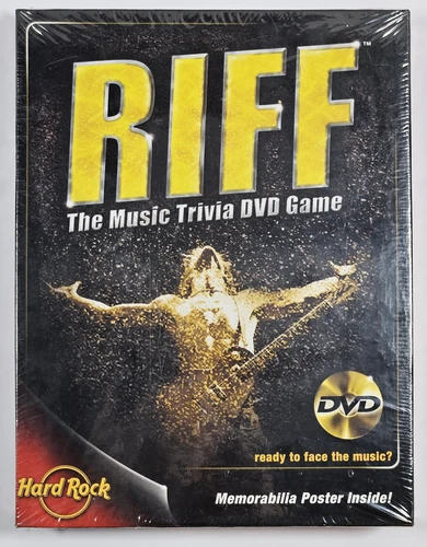 Riff - The Music Trivia DVD Game - Brand New Sealed University Games With Poster
